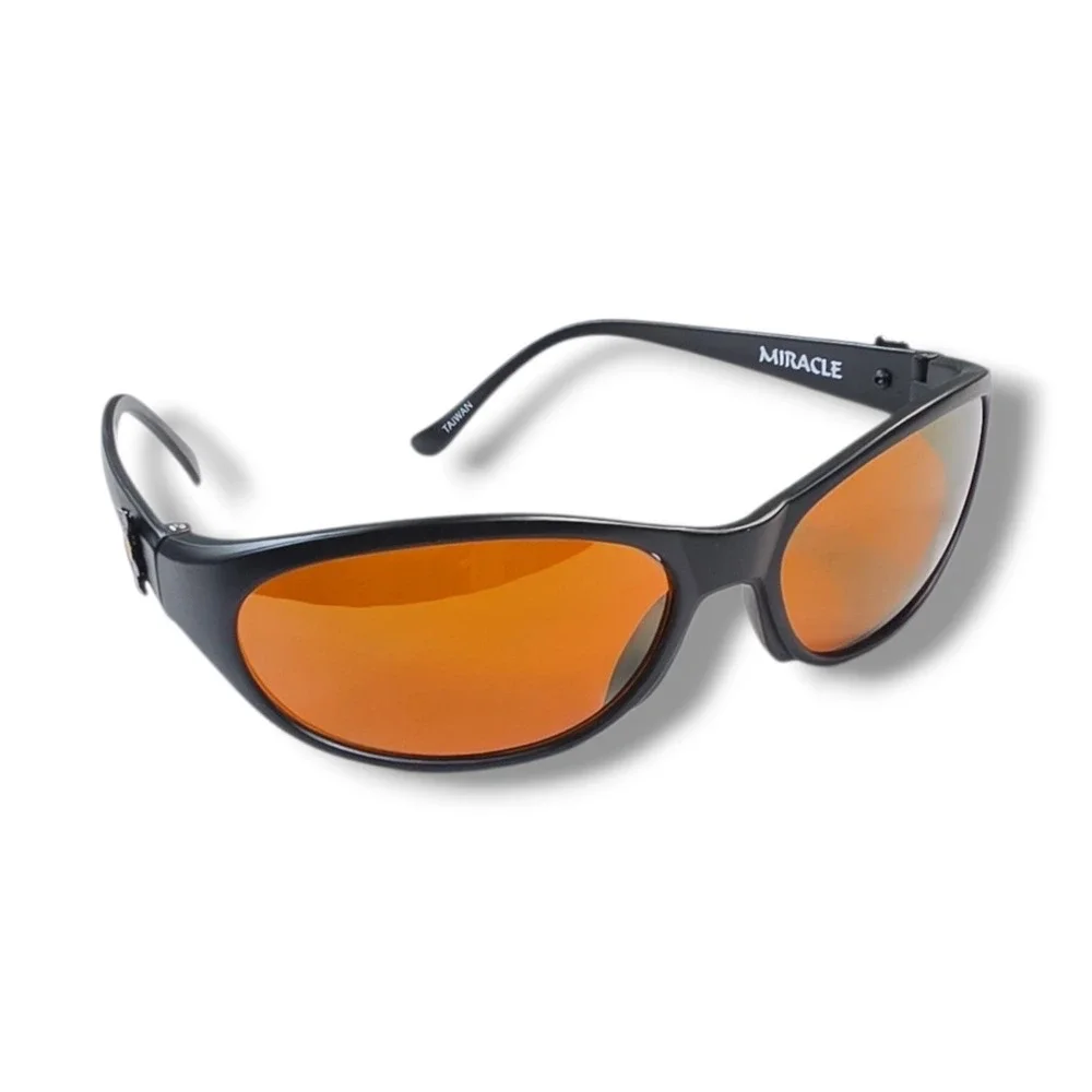 Vintage 1995 Grateful Dead Eyes Of The World‎ Sunglasses Miracle Black (Gold)